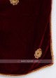 Maroon Color Groom Dupatta