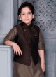 Art Silk Nehru Jacket For Boys