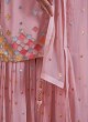Dusty Rose Pink Palazzo Salwar Suit