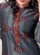 Classic Grey Color Salwar Kameez For Womens