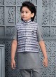 Boys Printed Nehru Jacket