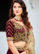 Wedding Wear Maroon Lehenga Choli