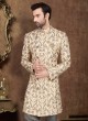 Thread Work Indo-Western In Cream Color