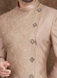 Designer Golden Brown Color Indo-Western