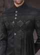 Nawabi Style Indo-Western In Black Color