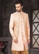 Light Pink And Golden  Mens Indo-Western