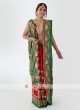 Red And Green Gharchola Saree