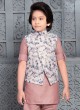 Boys Printed Nehru Jacket Set