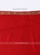 Peach And Red Banarasi Silk Saree