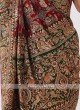 Red And Green Gajji Silk Wedding Saree