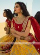 Golden Yellow And Red Lehenga Choli