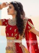 Golden Yellow And Red Lehenga Choli