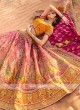 Silk Lehenga Choli In Rani And Mustard Yellow