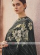 Dola silk suit in black color