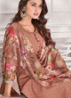 Sahgufta Light Brown Pant Style Salwar Kameez