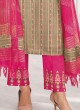 Shagufta Salwar Kameez In Beige Color