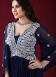 Designer Navy Blue Anarkali Suit