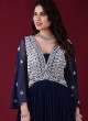 Designer Navy Blue Anarkali Suit