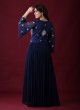 Designer Navy Blue Anarkali Suit