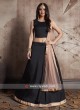 Black Lace Work Lehenga