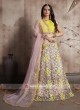 Unstitched Flower Work Lehenga