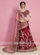 Bridal Wedding Lehenga in Maroon