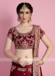 Bridal Wedding Lehenga in Maroon