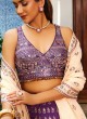 Purple Designer Sequins Work Lehenga Choli