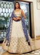 White And Grey Lehenga Choli With Sequins Work