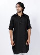 Black And White Pathani Suit For Men