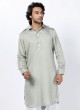 Simple Pathani Suit In Pista Green Color