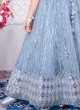 Light Blue Net Sequins Embroidered Lehenga Choli