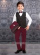 Boys Maroon Wedding Suit