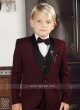 Kids Maroon Party Wear Suit