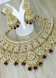 Gold Plated Necklace Set With Stone Work