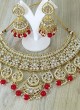 Bridal Wear Necklace Set With Stone Work