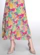 Multi Color Fancy Printed Kurti With Beads Work