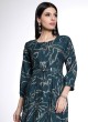 Fancy Printed Muslin Silk A-Line Kurti