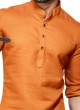 Festive Wear Plain Kurta Pajama