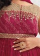 Sharara Rani Georgette Sharara Suit With Peplum Style Kurti