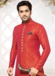 Festive Wear Indowestern In red Color