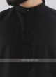 Linen Solid Black Kurta