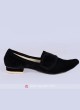 Mens Black Velvet Mojari