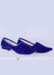 Mens Blue Velvet Mojari