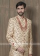 Groom Cream Color Sherwani