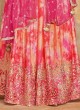 Shagufta Pink Shaded Designer Choli Suit