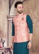 Stylish Printed Nehru Jacket Suit