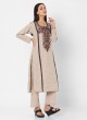 Beige Color Palazzo Style Suit