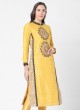 Yellow And Beige Color Readymade Suit