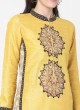 Yellow And Beige Color Readymade Suit